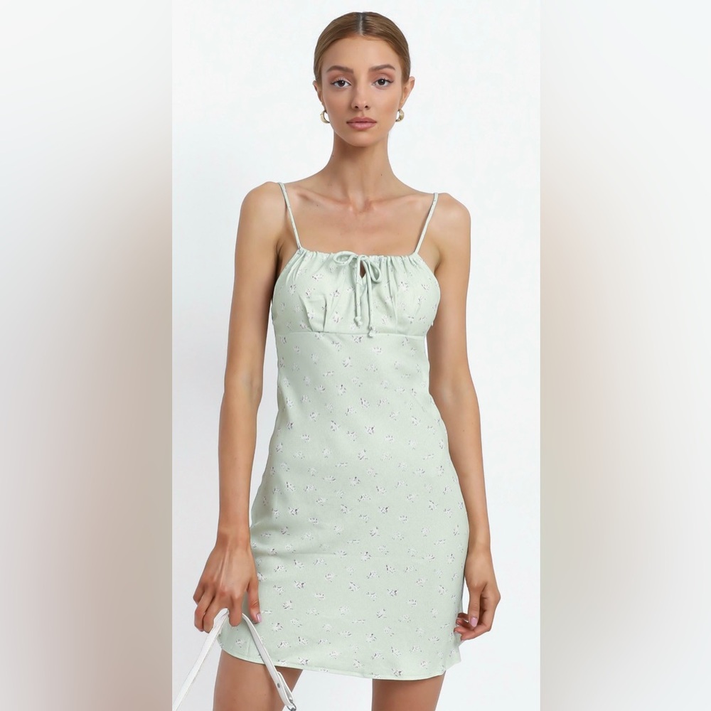Showpo Ajay Dress in Sage Floral Size M